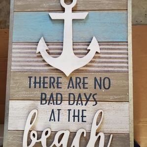 Heavy Beach Sign 24" x 16" NEW